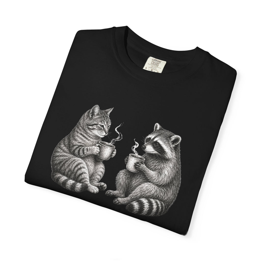 Morning Gossip Cat T-Shirt