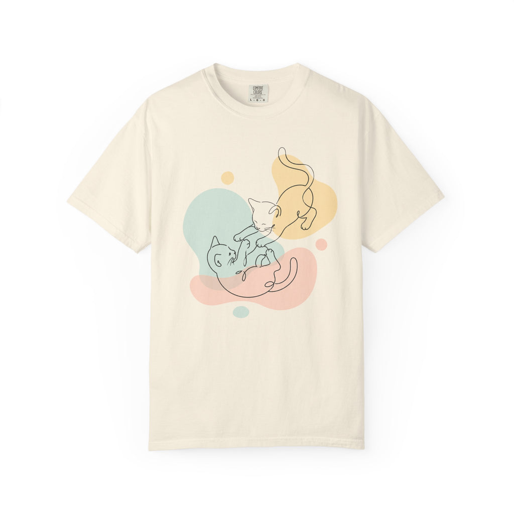 Playful Kittens Silhouette T-Shirt