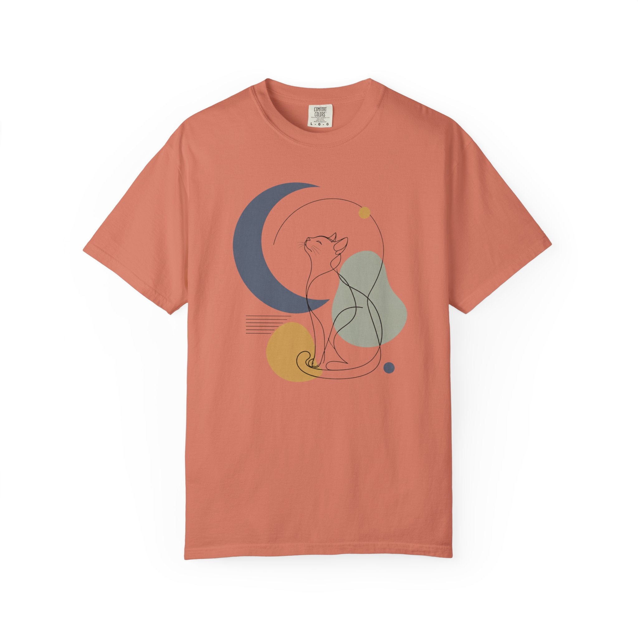 Stargazing Cat Silhouette T-Shirt