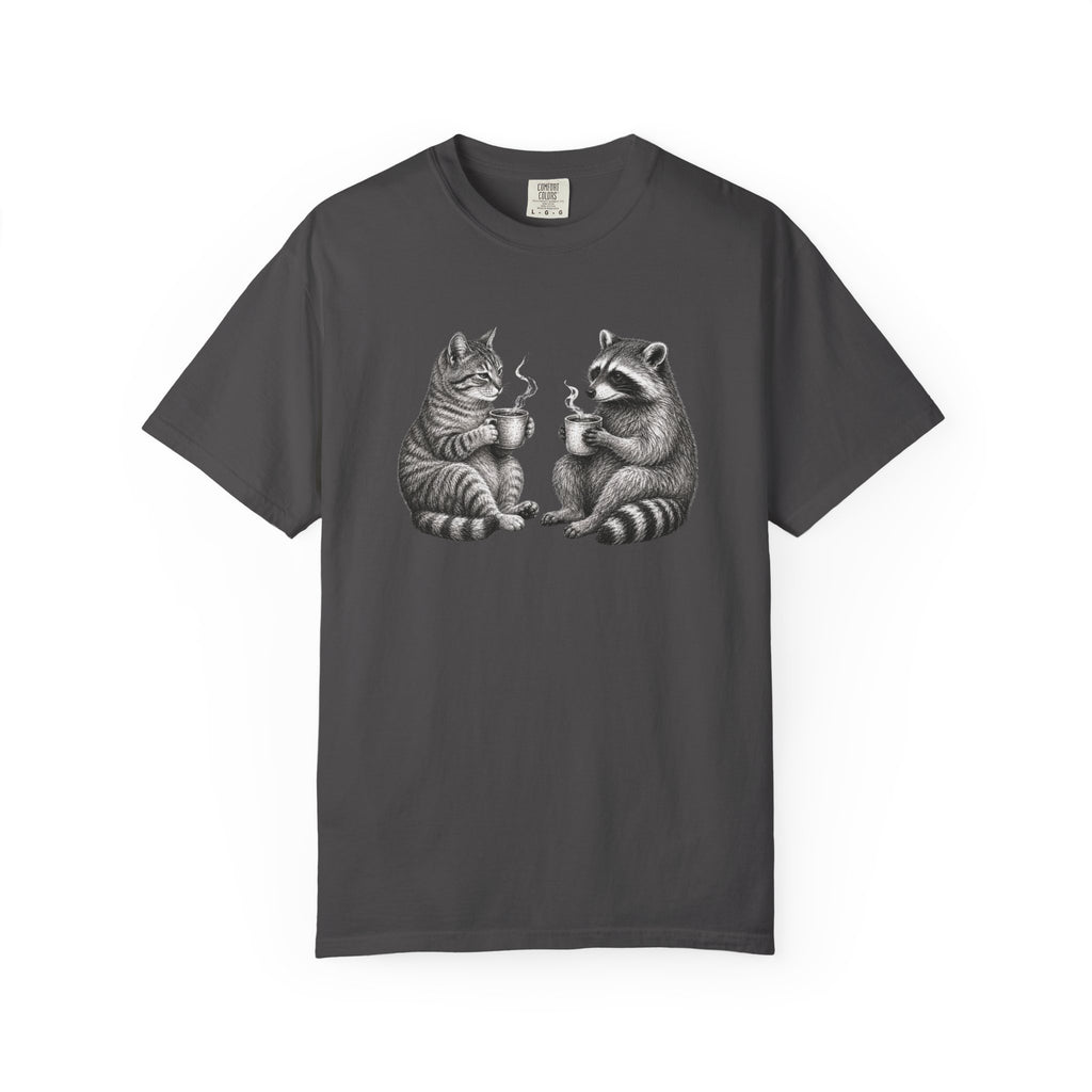 Morning Gossip Cat T-Shirt
