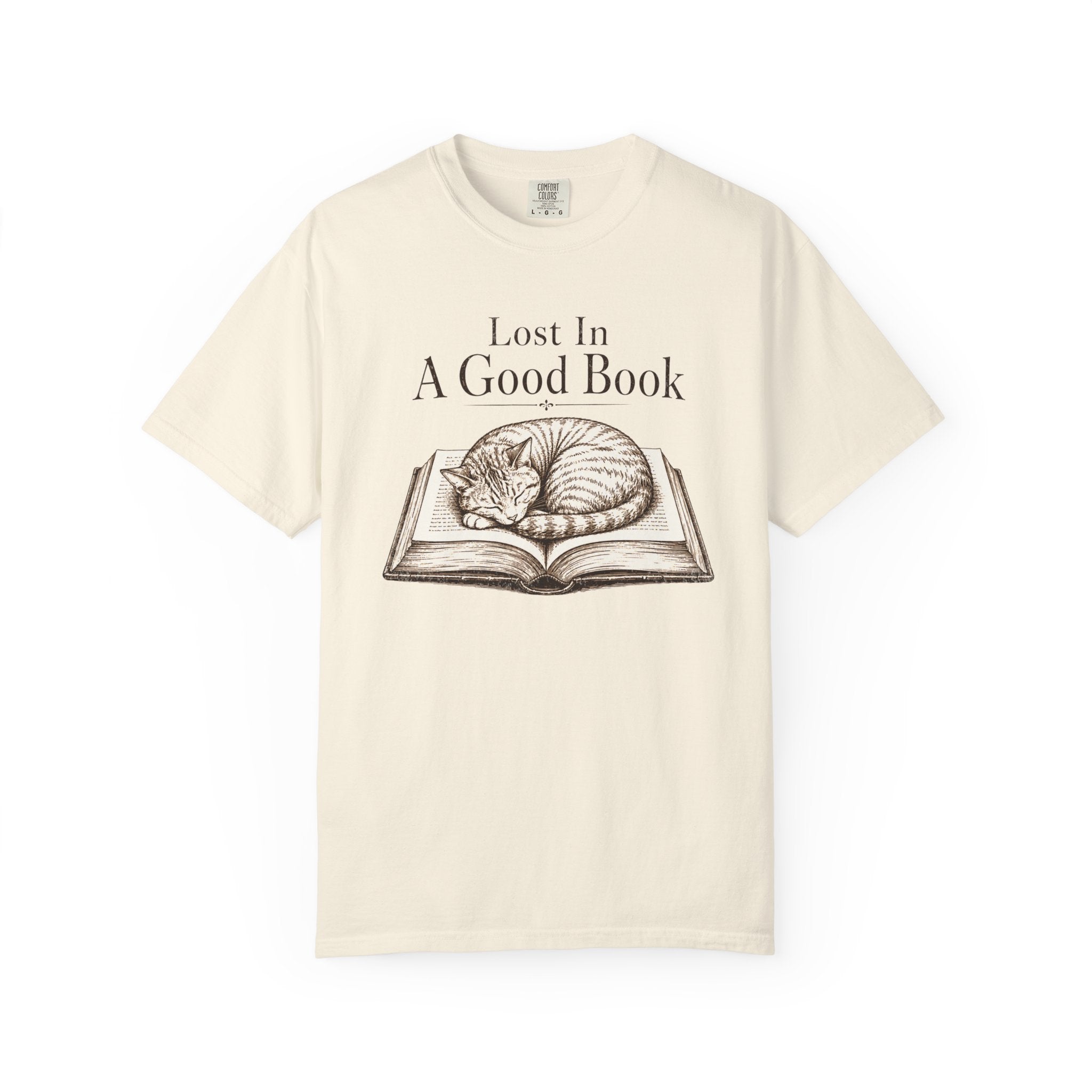 Lost In A Good Book Cat T-Shirt