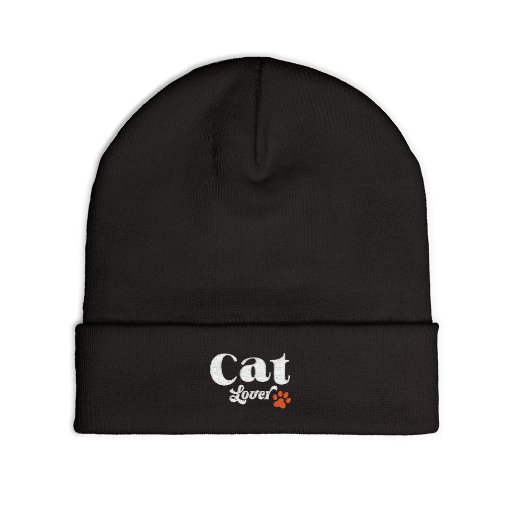 Retro Embroidered Cat Lover Beanie