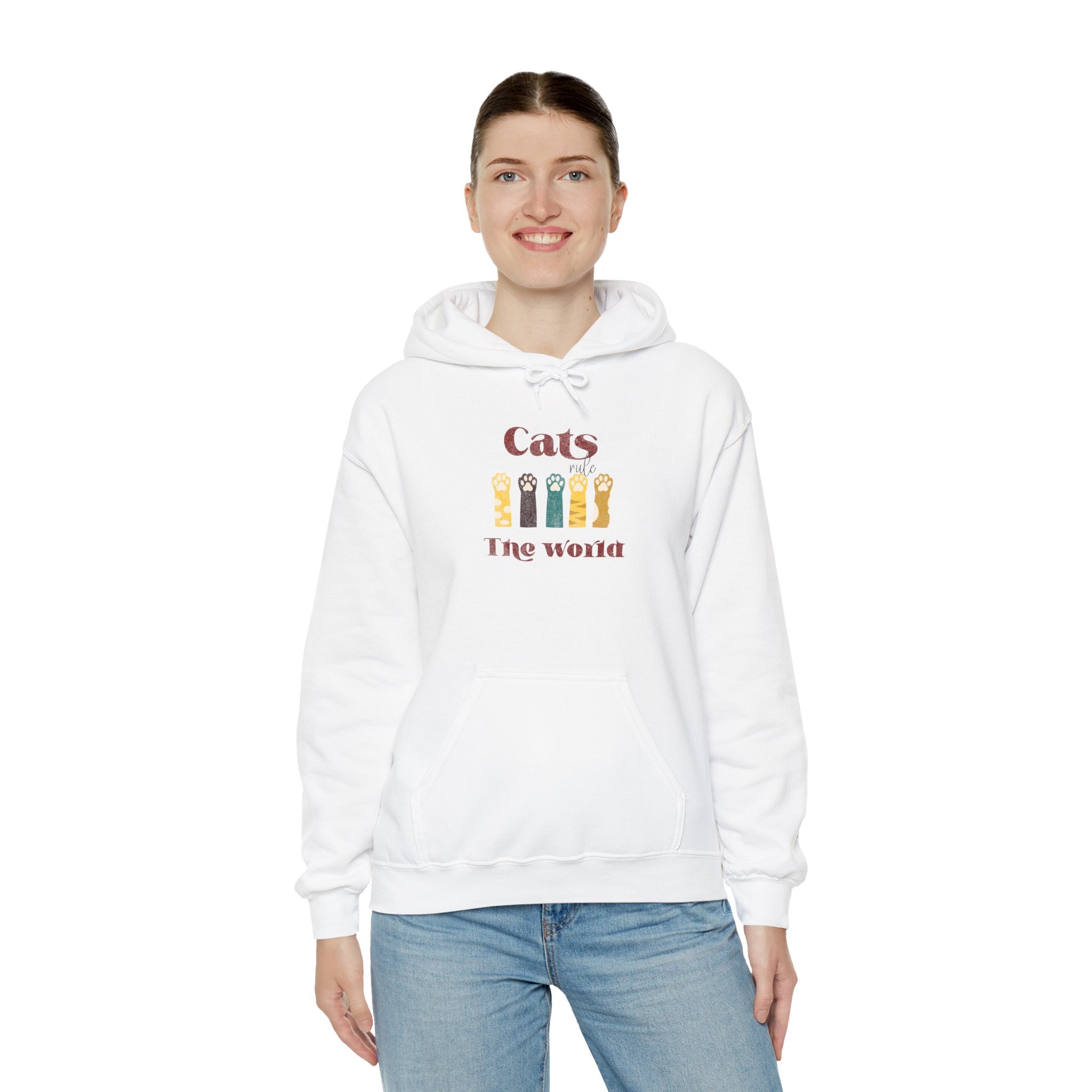 Cat Lover Hoodie — Retro Style Cat Graphic