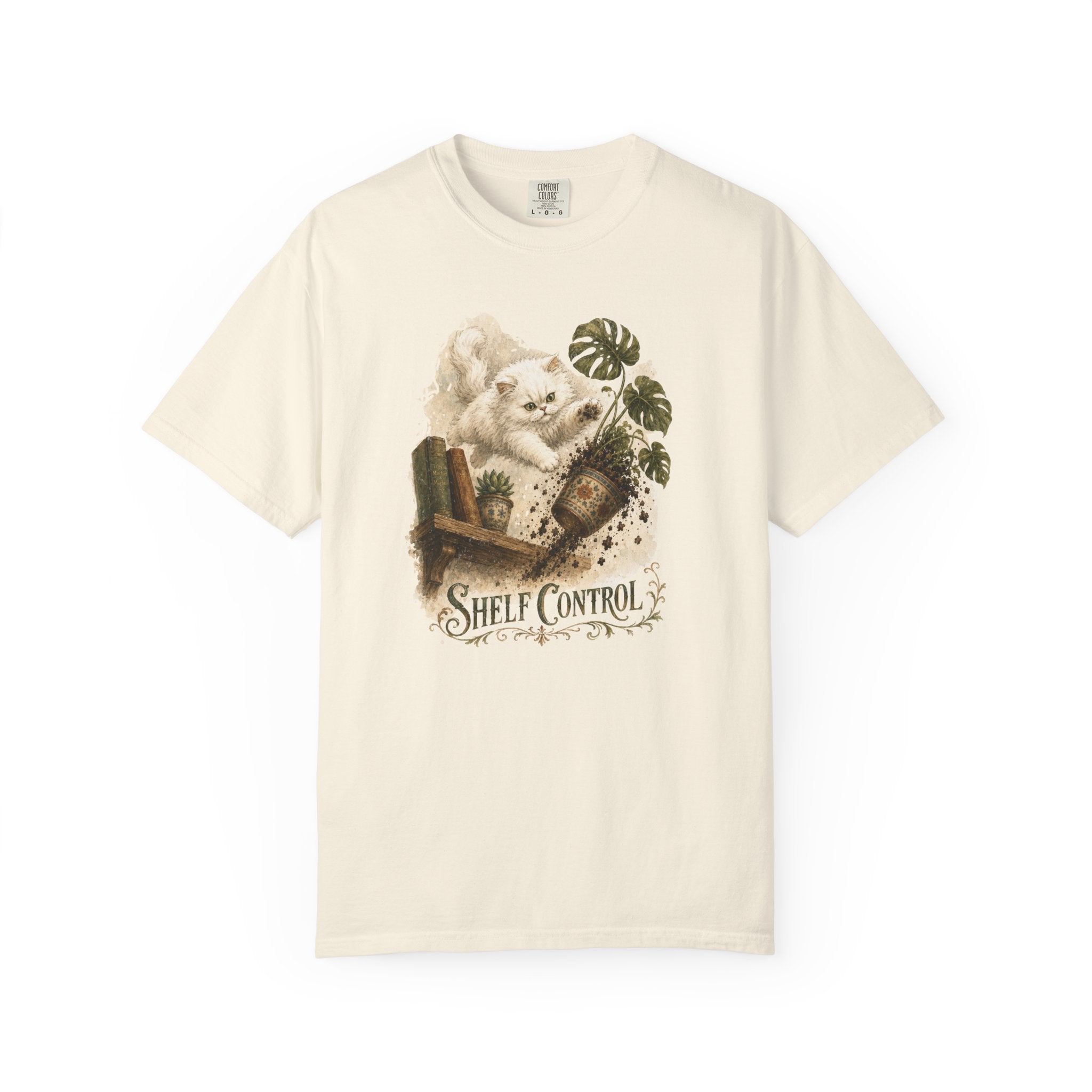 Shelf Control Cat T-Shirt