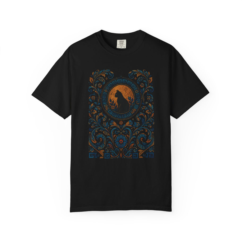 Vintage Floral Cat T-Shirt
