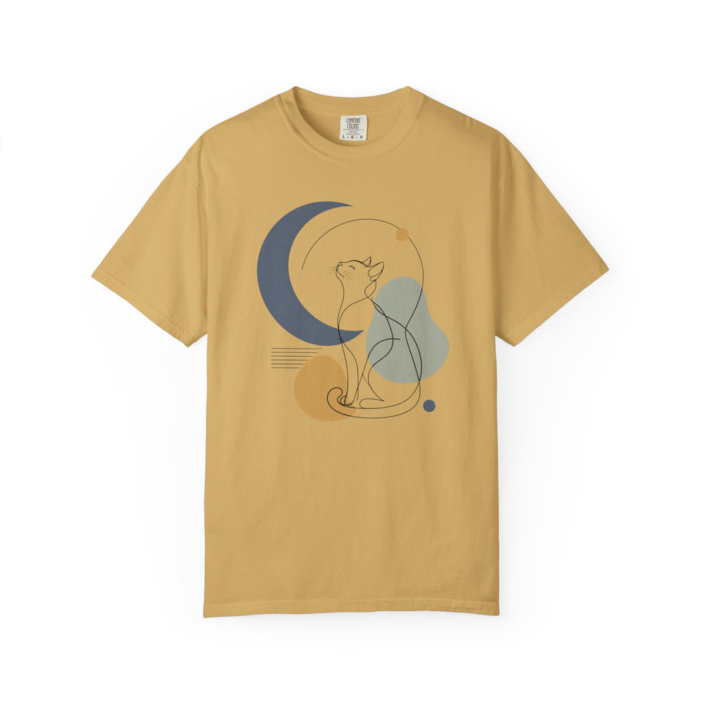 Stargazing Cat Silhouette T-Shirt
