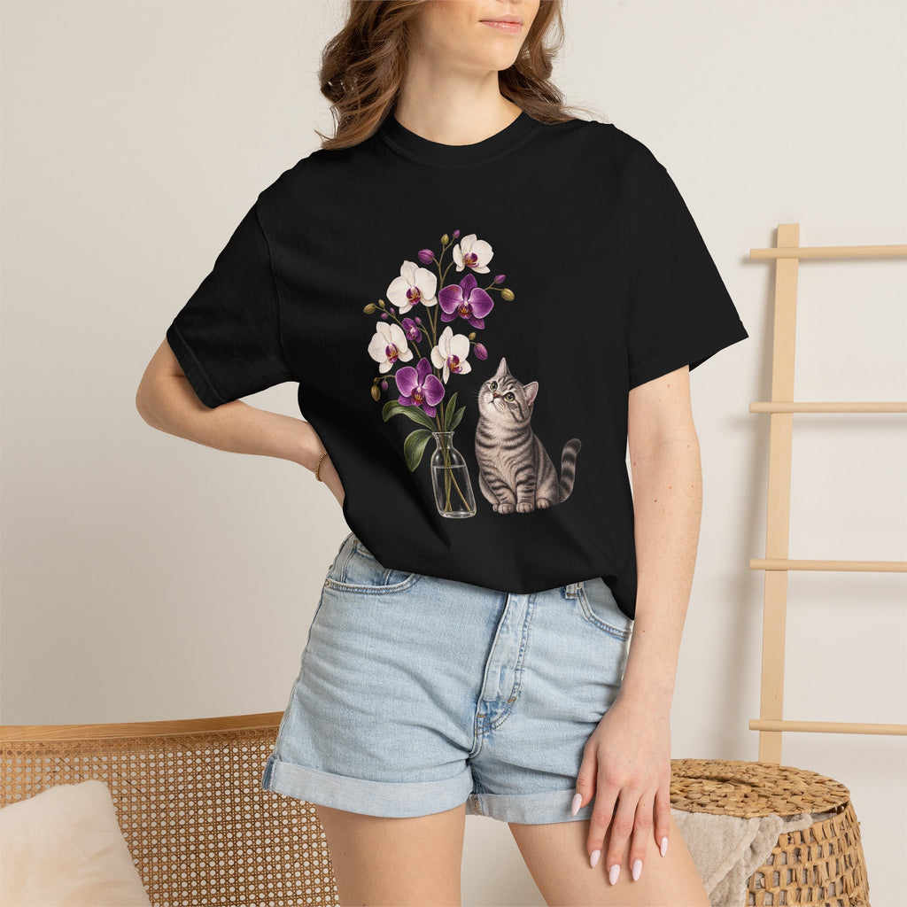Whispers of Orchid Cat T-Shirt