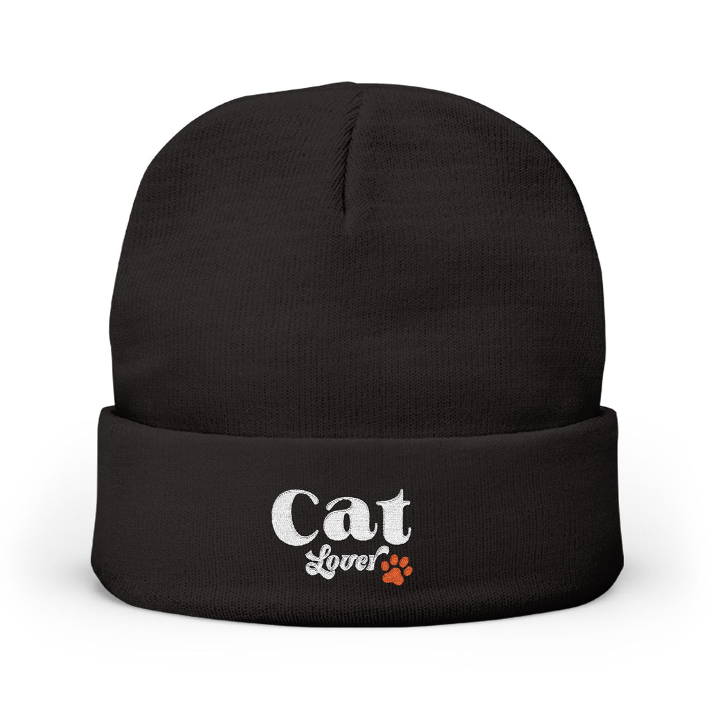 Retro Embroidered Cat Lover Beanie