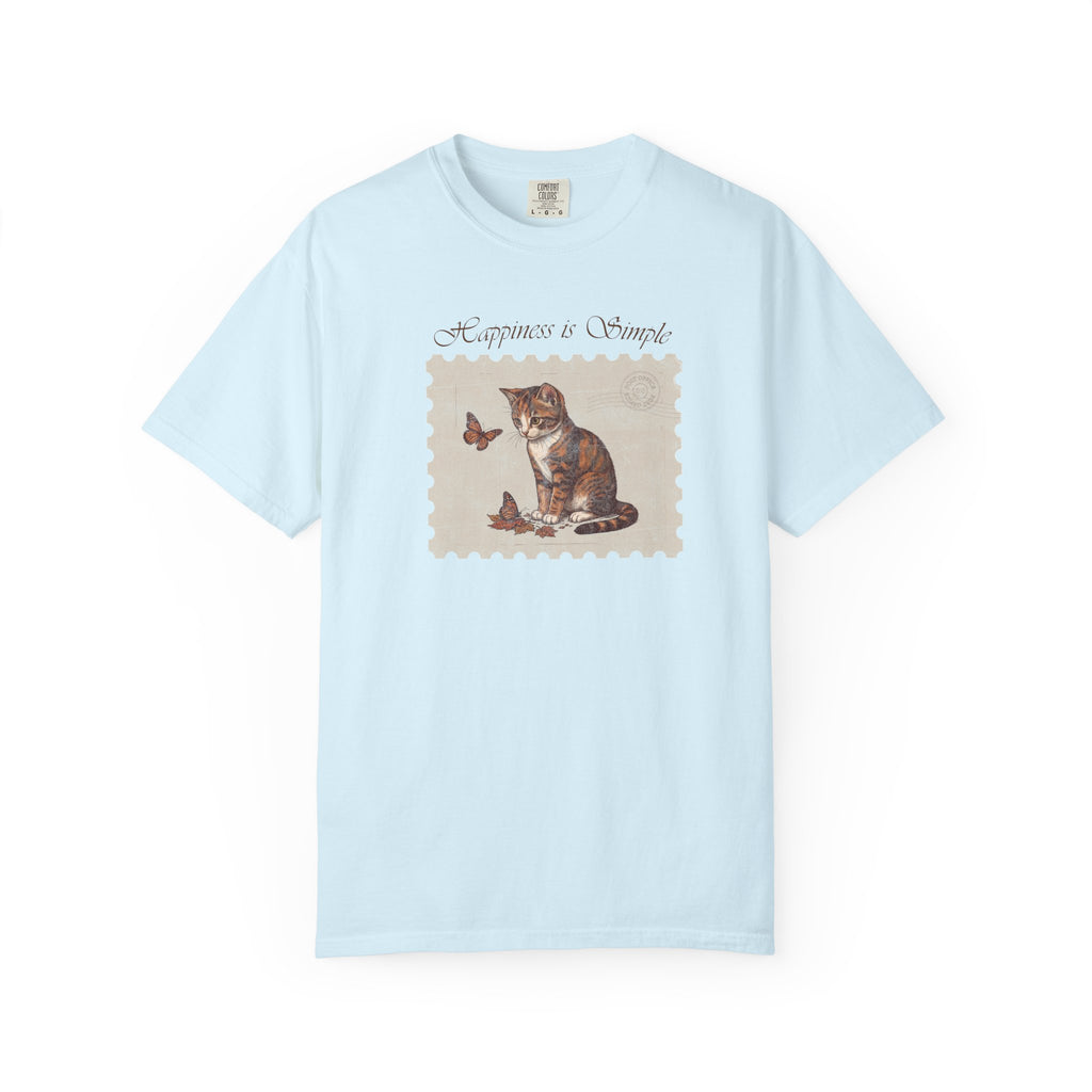 Happiness Is Simple Cat T-Shirt