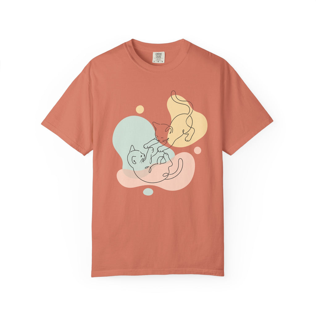 Playful Kittens Silhouette T-Shirt