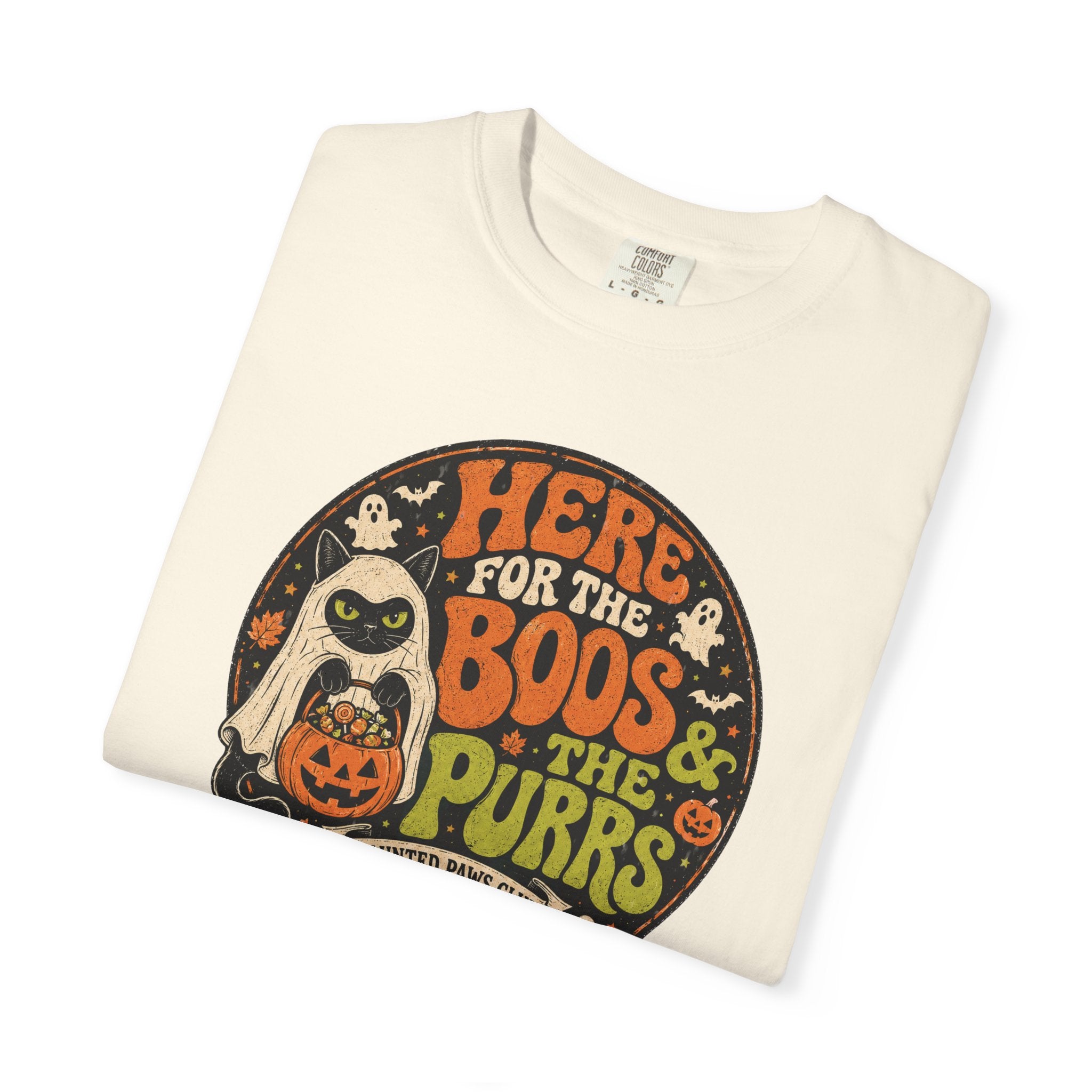Here For The Boos And Purrs Cat T-Shirt