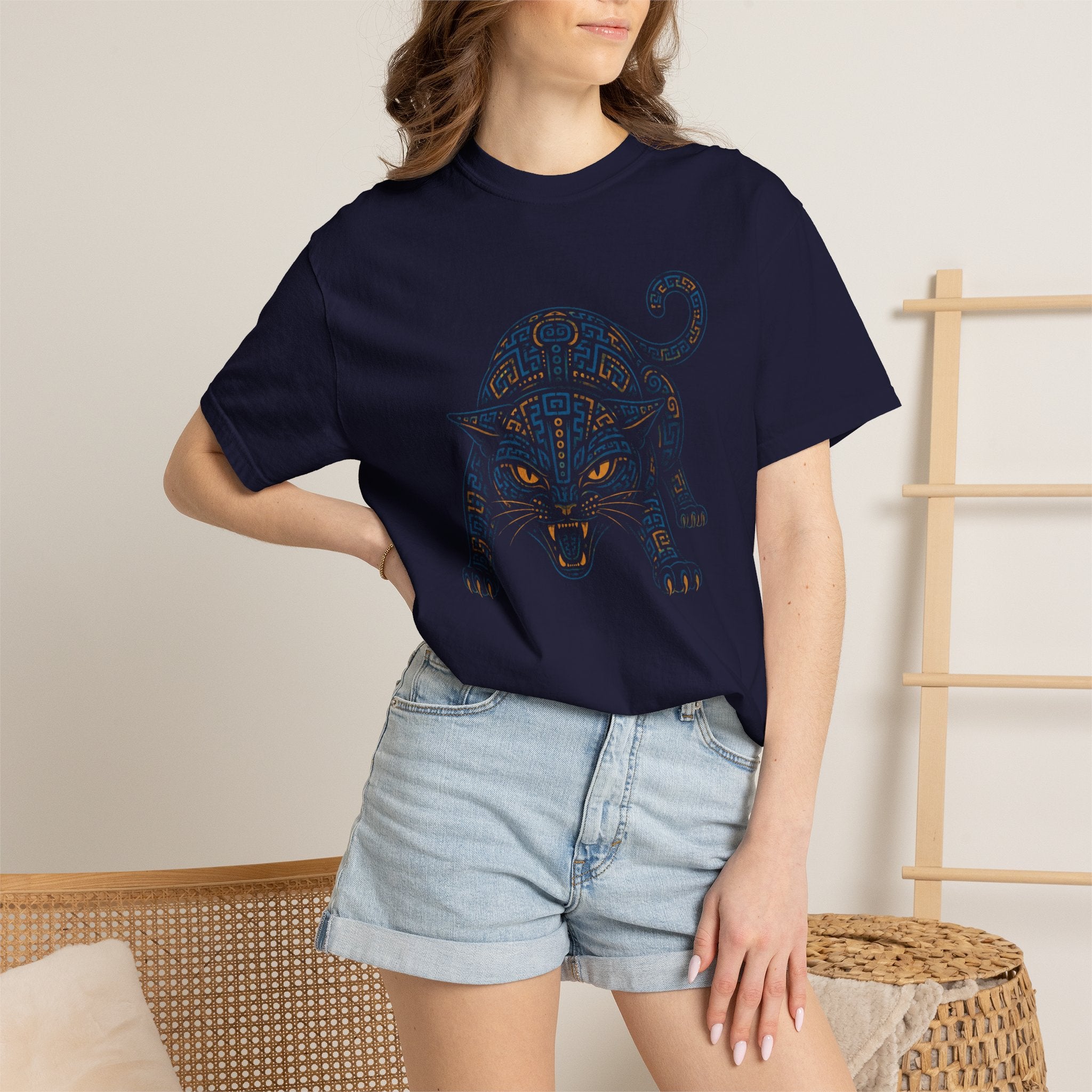 Tribal Shadow Cat T-Shirt