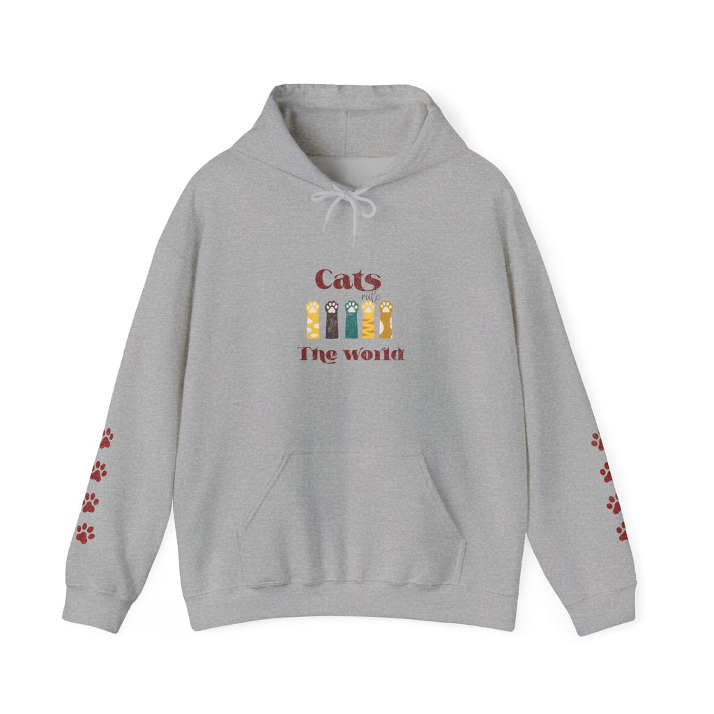 Retro Funny Cat Lover Hoodie — Vintage Style Cat Graphic Sweatshirt