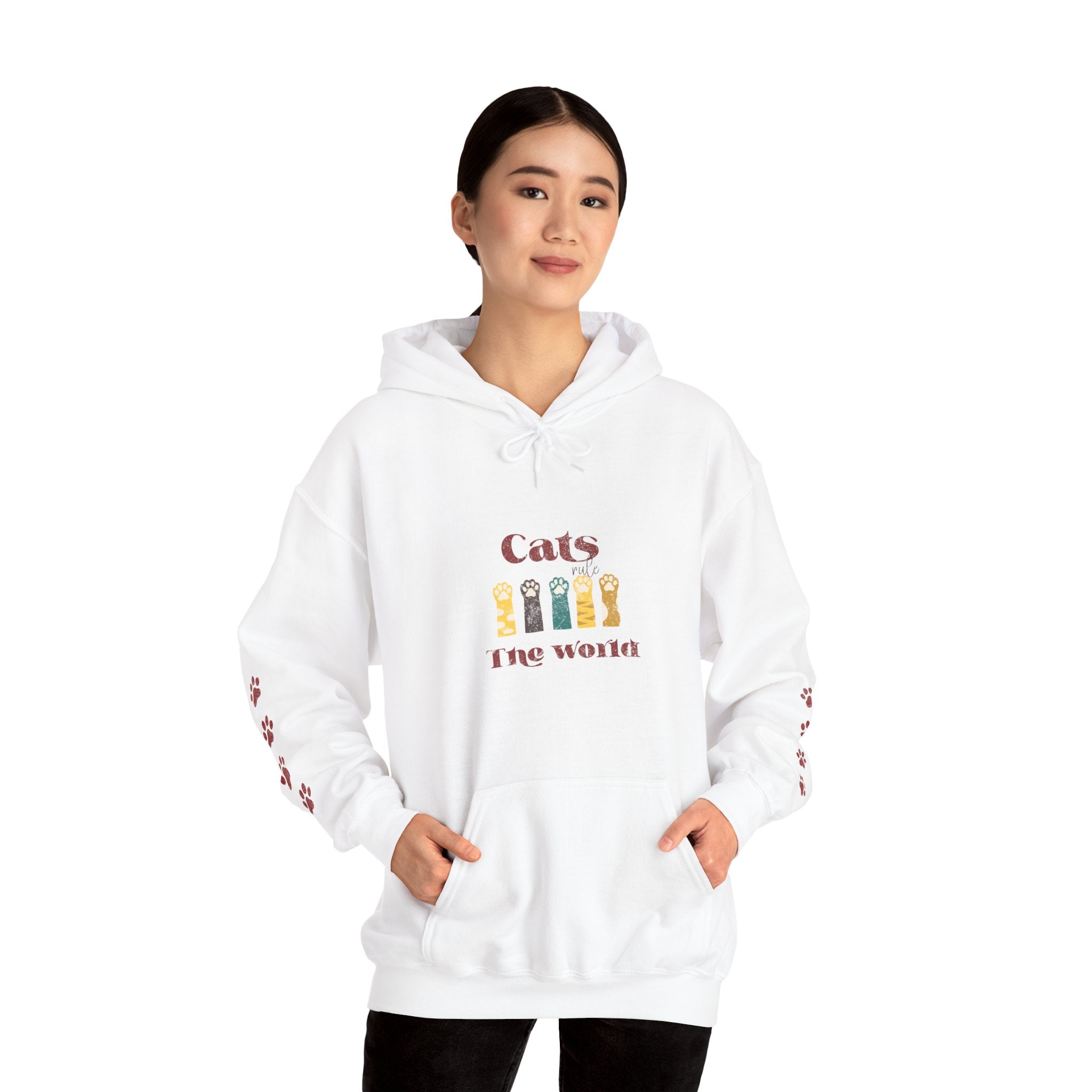 Retro Funny Cat Lover Hoodie — Vintage Style Cat Graphic Sweatshirt