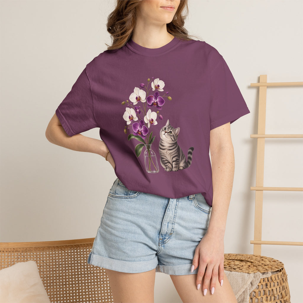 Whispers of Orchid Cat T-Shirt