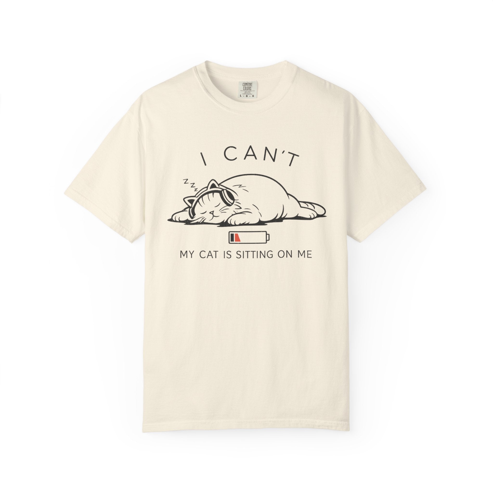I Can't, My Cat Is Sitting On Me T-Shirt