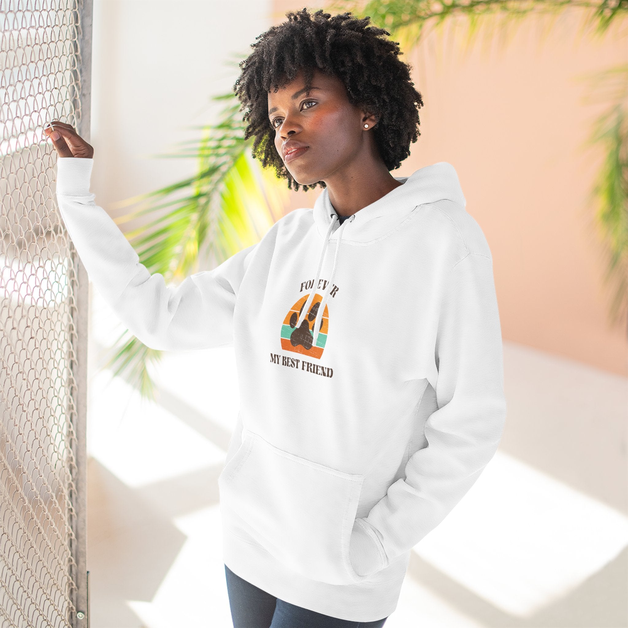 Retro Pet Lover Hoodie — Three-Panel Fleece