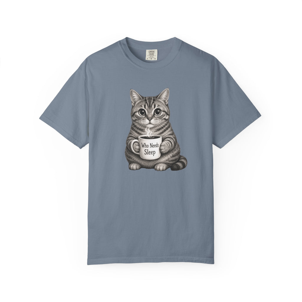 Who Needs Sleep Cat T-Shirt
