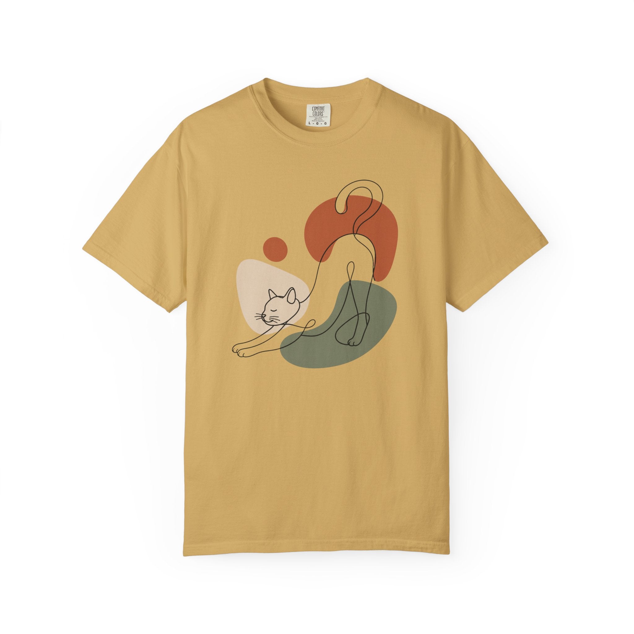 Stretching Cat Silhouette T-Shirt
