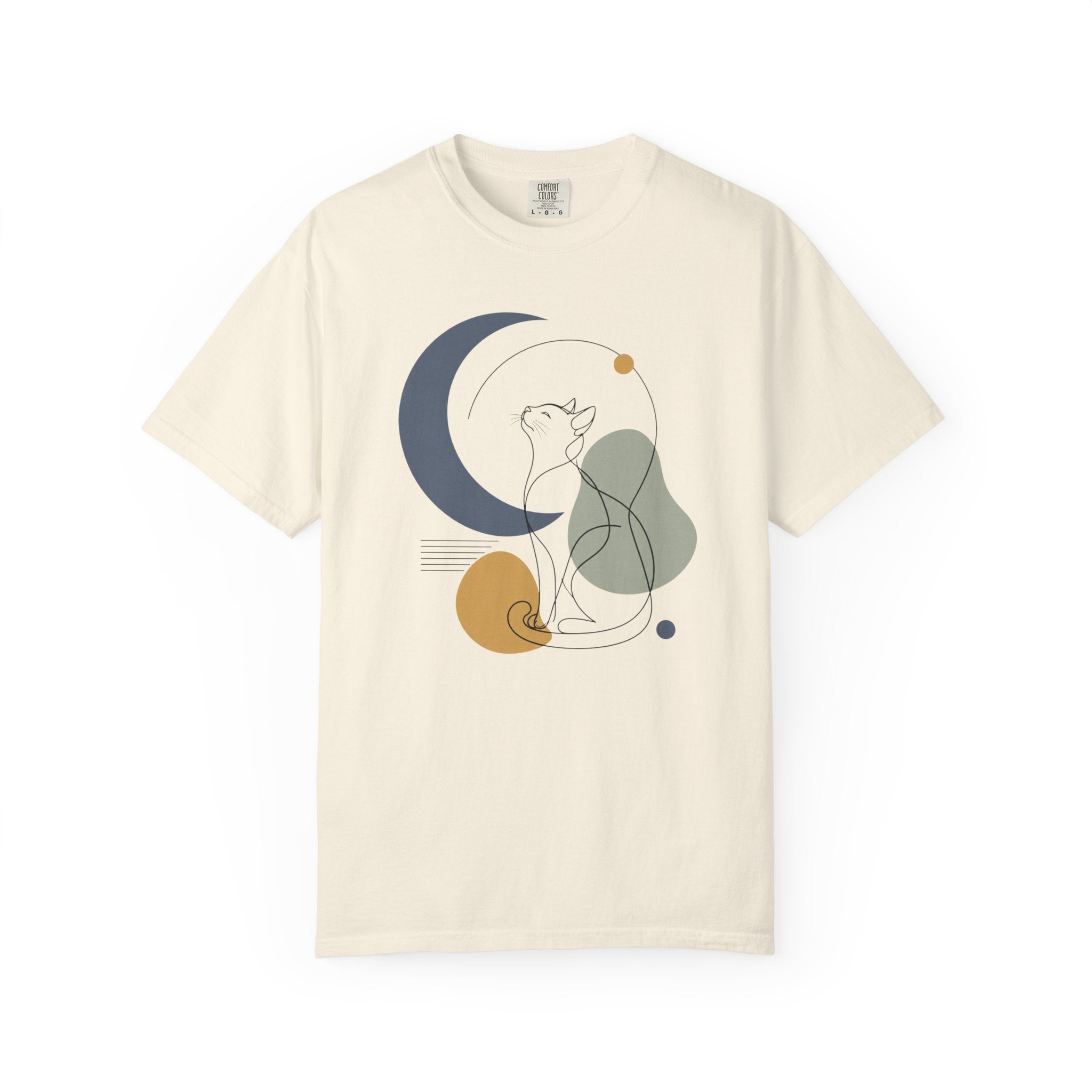 Stargazing Cat Silhouette T-Shirt