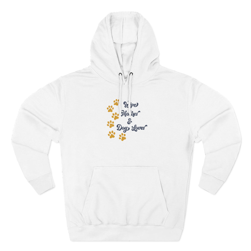 Retro Dog Lover Hoodie — Pet Lover Vintage Three-Panel Fleece