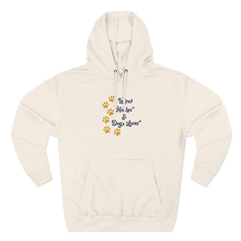 Retro Dog Lover Hoodie — Pet Lover Vintage Three-Panel Fleece