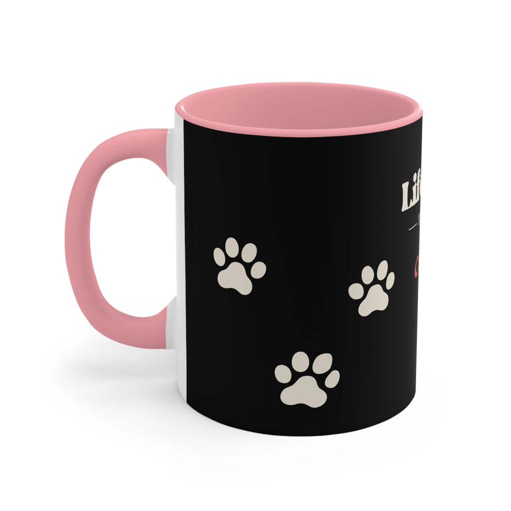 Life Is Ruff Without Coffee Dog Mug — Retro Style Accent Mug