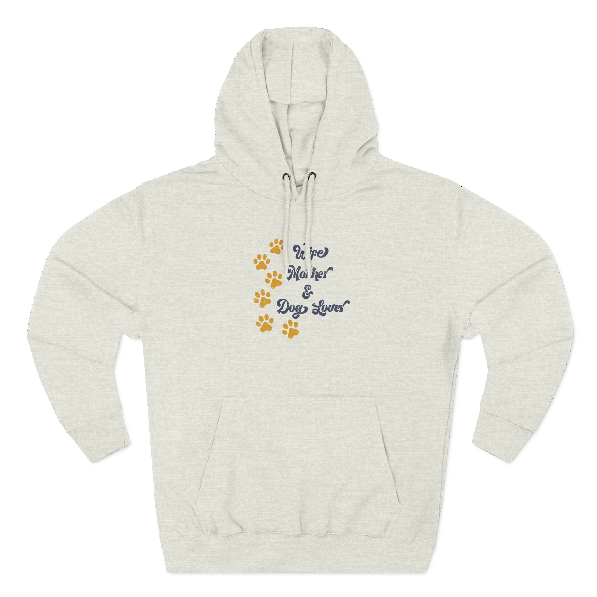 Retro Dog Lover Hoodie — Pet Lover Vintage Three-Panel Fleece