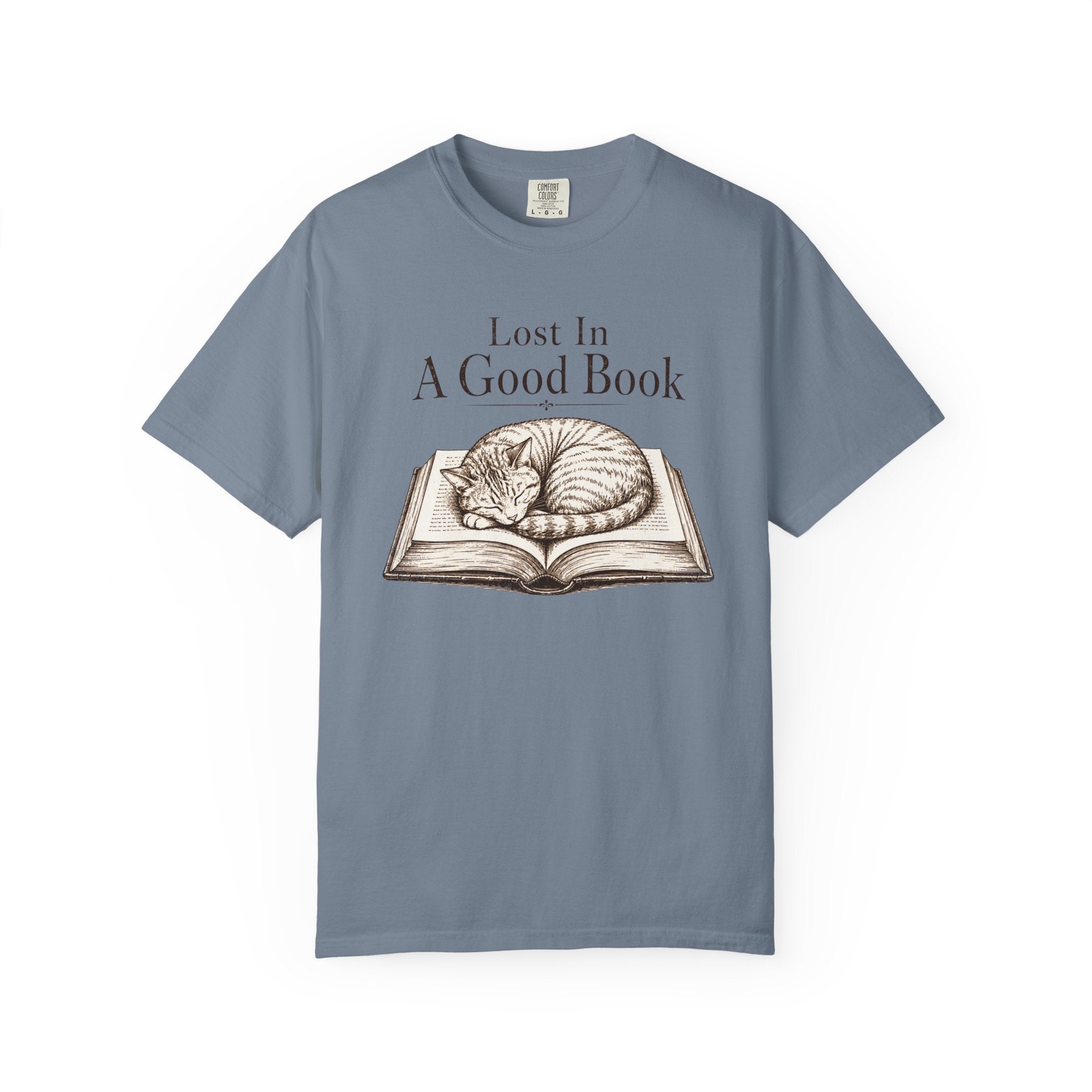 Lost In A Good Book Cat T-Shirt