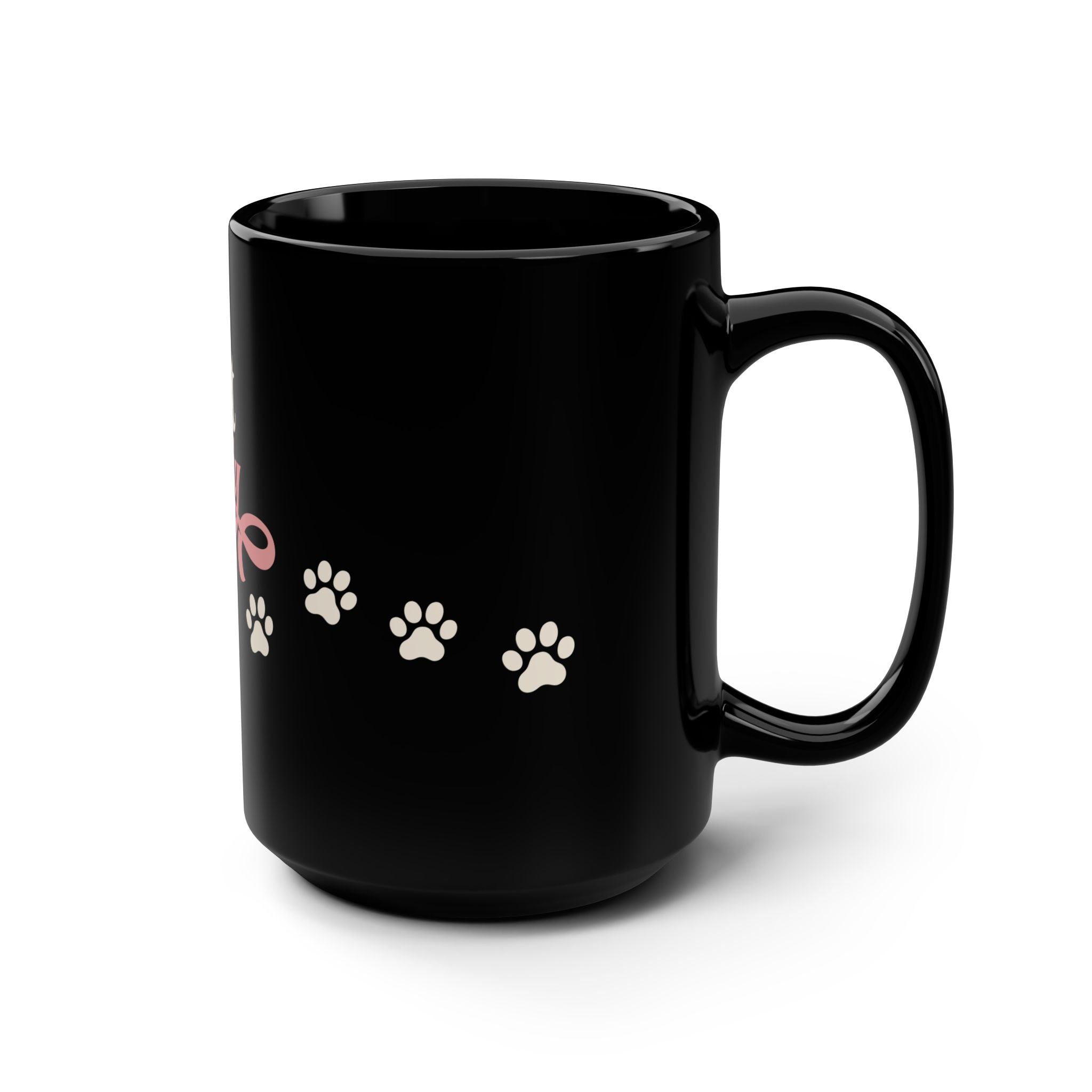 Retro 'Cat Lady' Mug — 15oz Black Cat Lover Coffee Cup