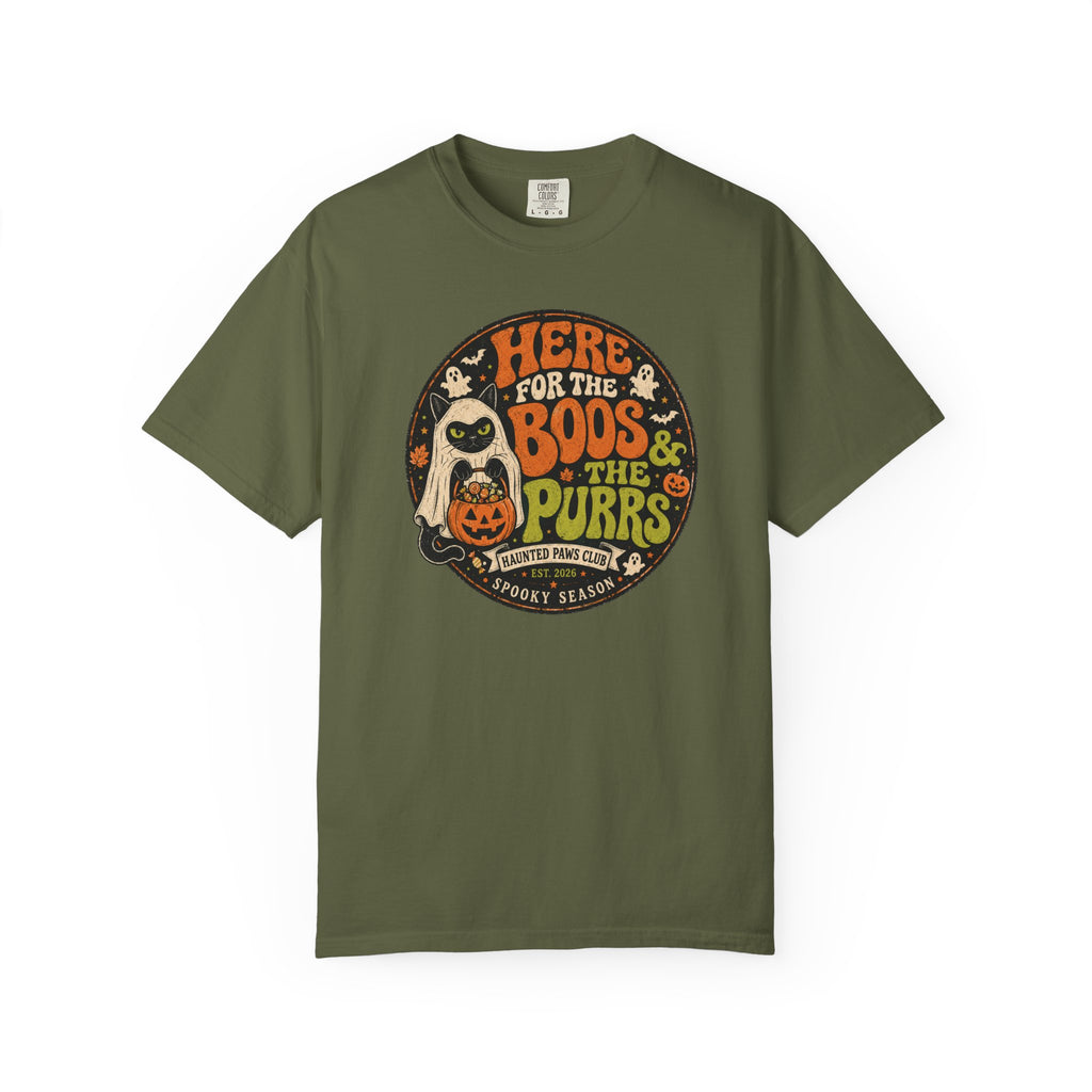 Here For The Boos And Purrs Cat T-Shirt