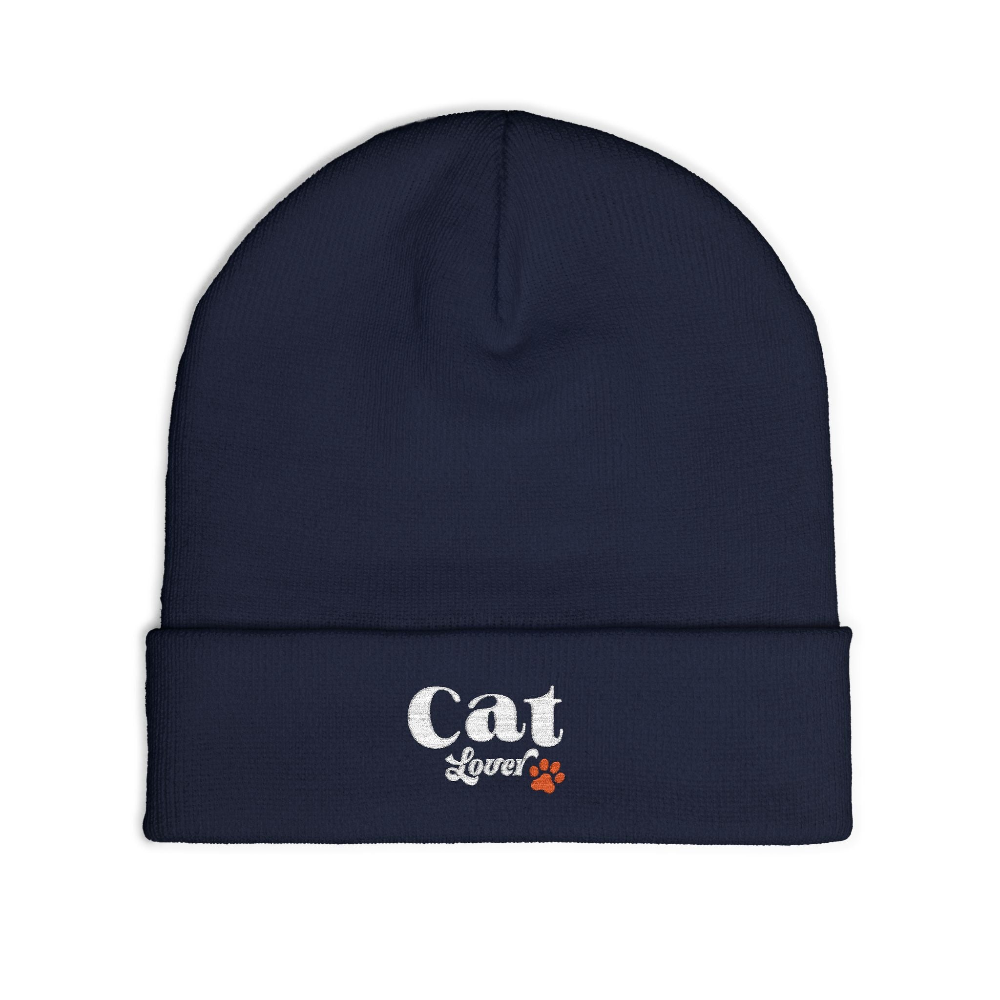Retro Embroidered Cat Lover Beanie