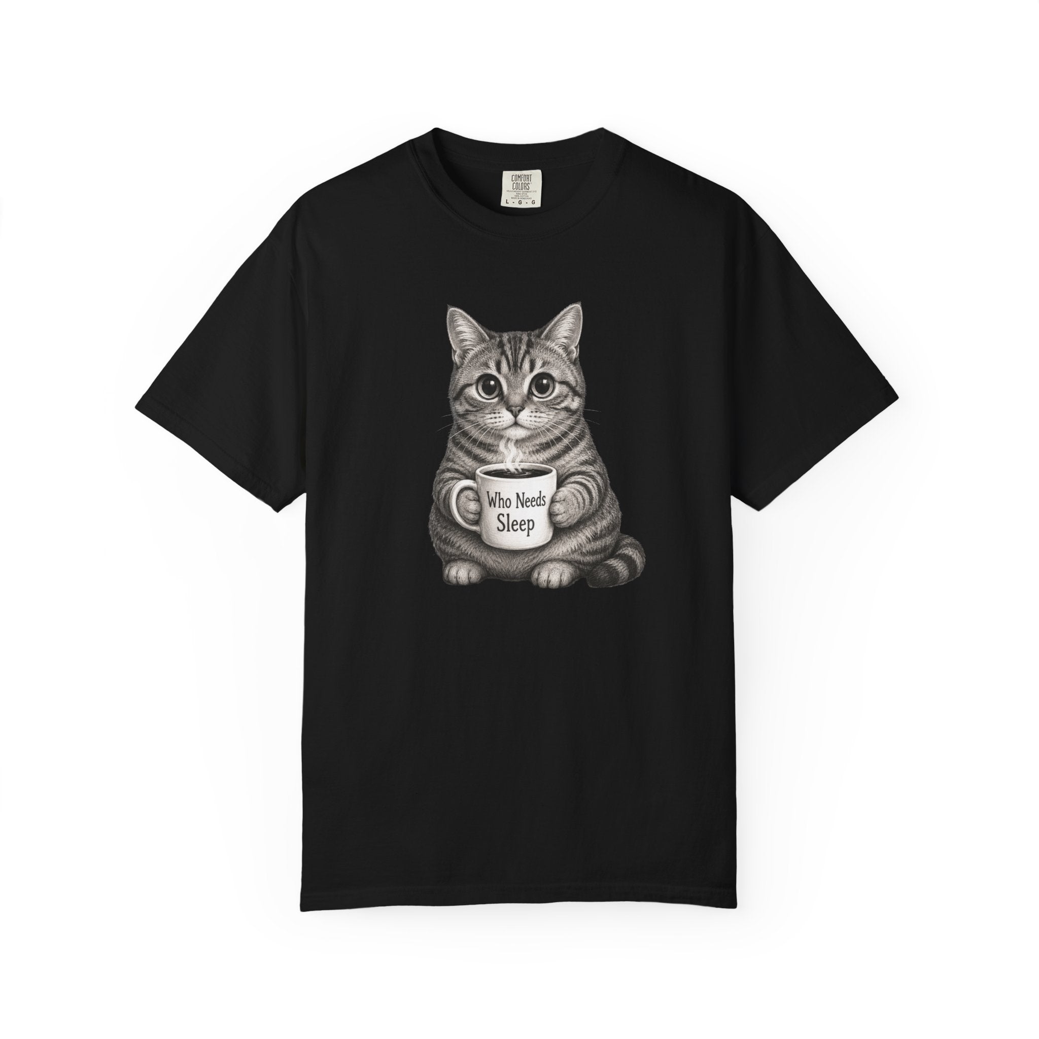 Who Needs Sleep Cat T-Shirt