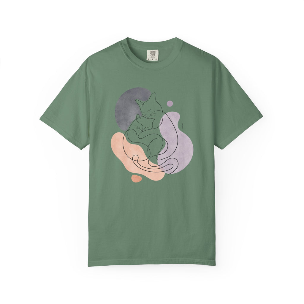 Mother Love Cat Silhouette T-Shirt