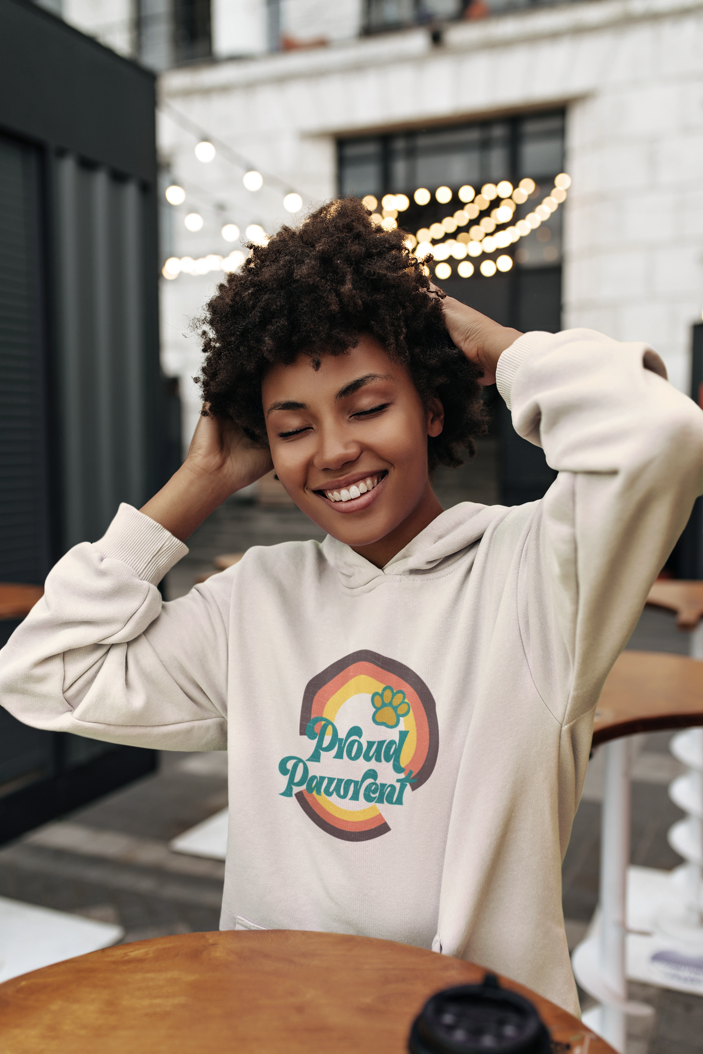 Retro 'Proud Pet Parent' Fleece Hoodie