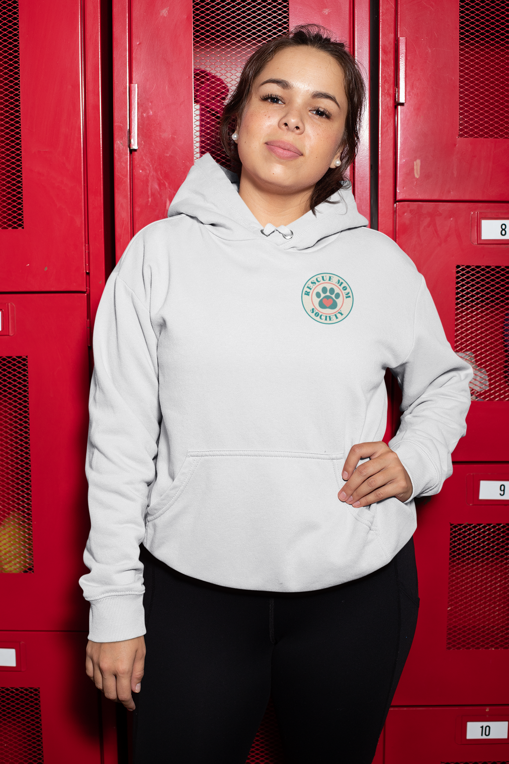 Rescue Society Retro Pet Lover Hoodie — Three-Panel Fleece