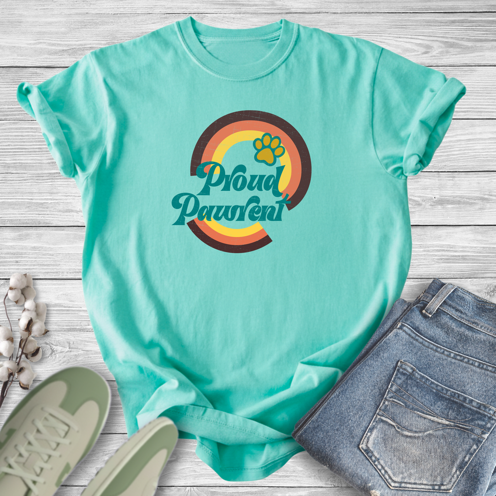 Proud Pet Parent Retro T-Shirt — Dog & Cat Lover Tee