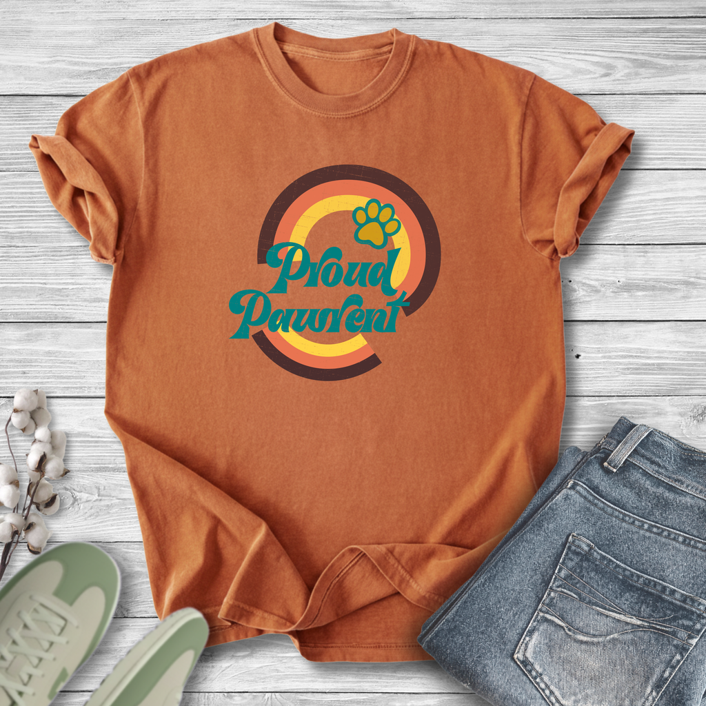 Proud Pet Parent Retro T-Shirt — Dog & Cat Lover Tee