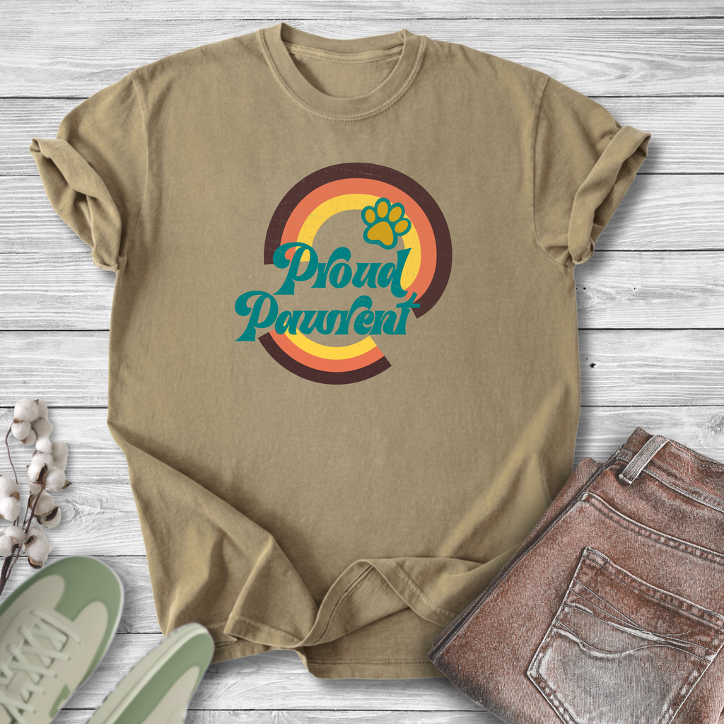 Proud Pet Parent Retro T-Shirt — Dog & Cat Lover Tee