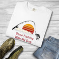 Gone Fishing With My Dog Retro Dog Lover T-Shirt