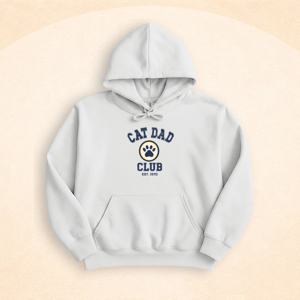 Cat Dad Club hoodie | Cozy Retro Cat Lover Sweatshirt