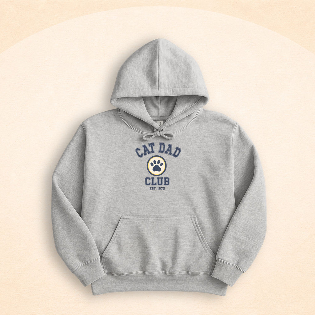 Cat Dad Club hoodie | Cozy Retro Cat Lover Sweatshirt