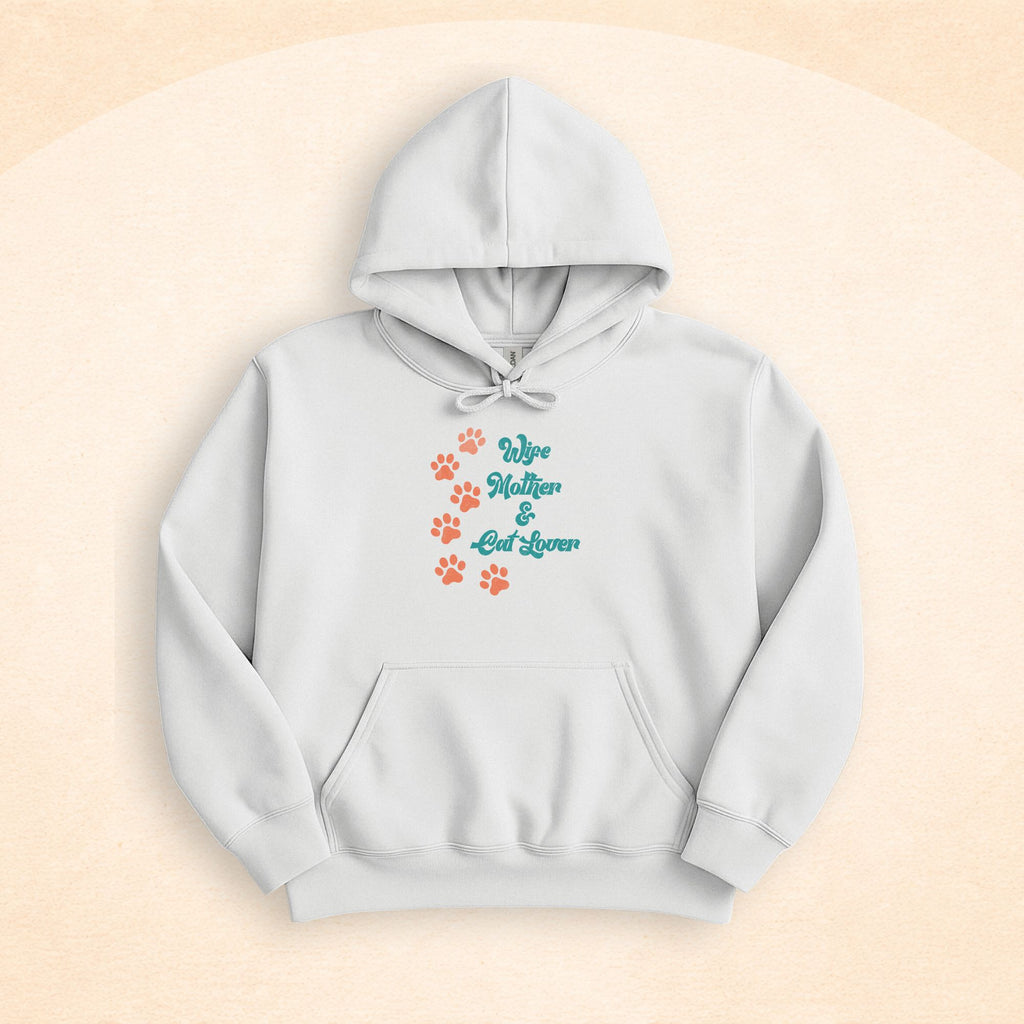 Wife, Mother, And Cat Lover Hoodie