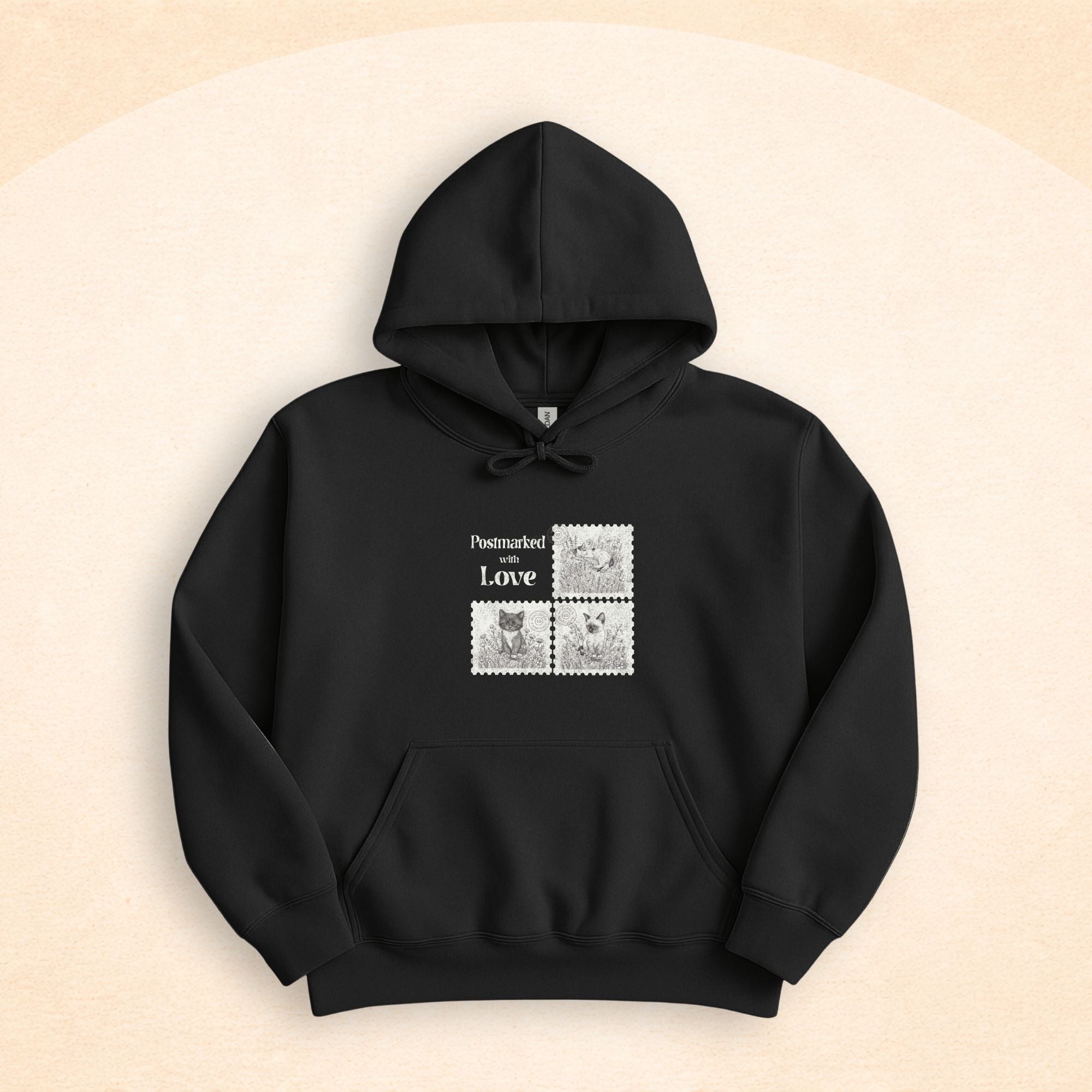 Postmarked With Love Cat Hoodie