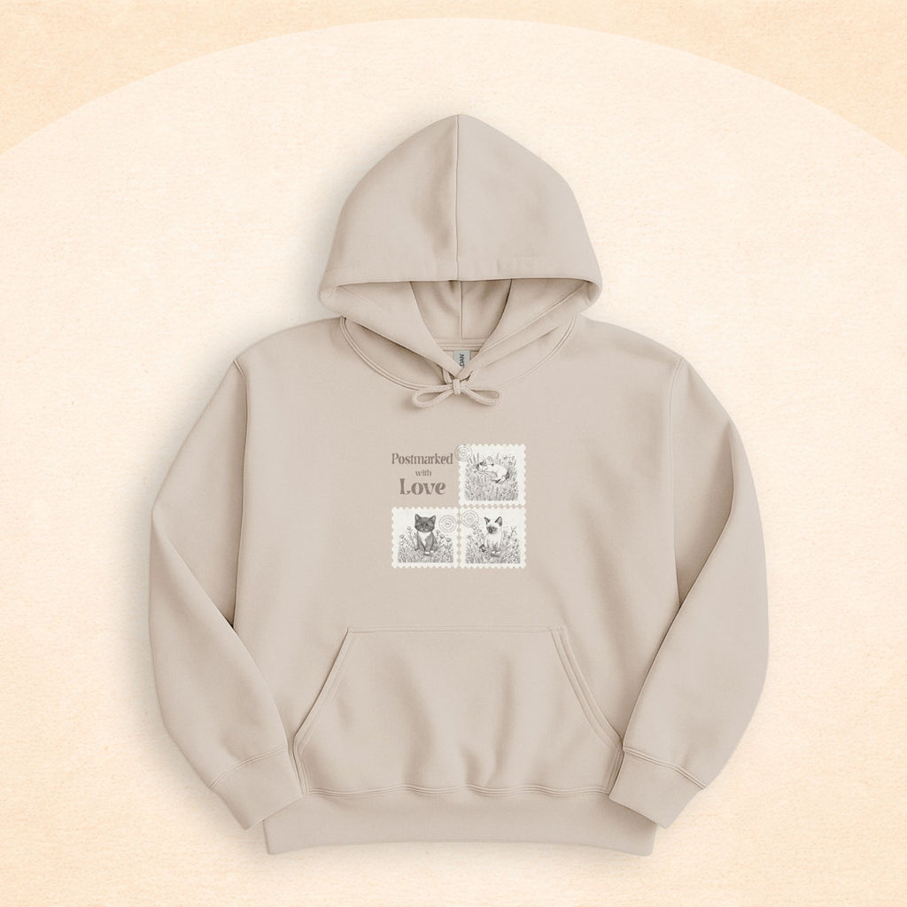 Postmarked With Love Cat Hoodie