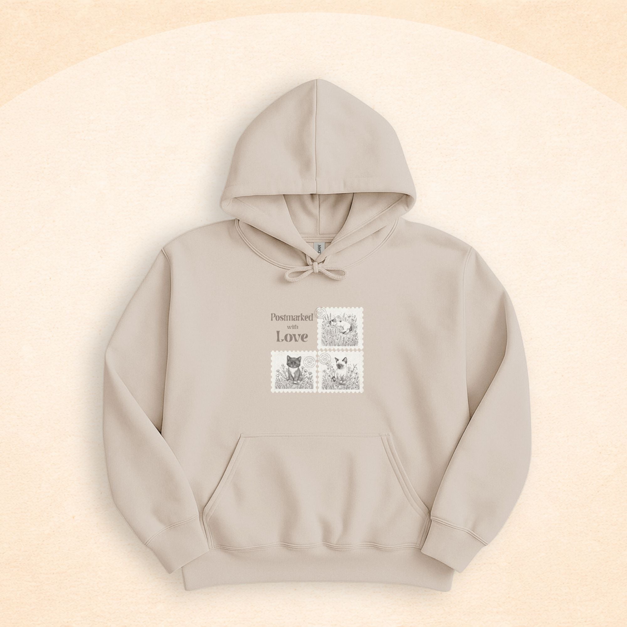 Postmarked With Love Cat Hoodie