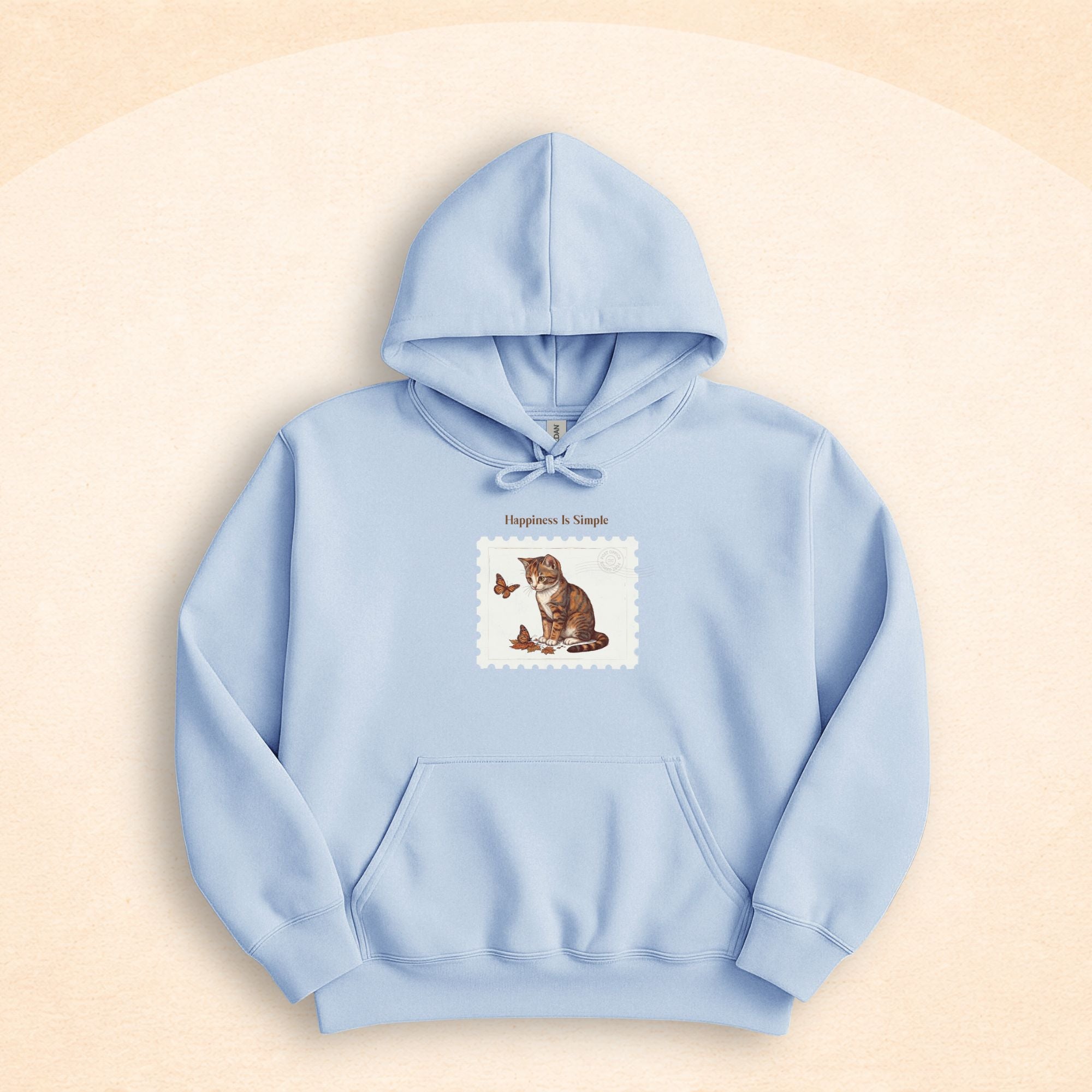 Happiness Is Simple Cat Lover Hoodie