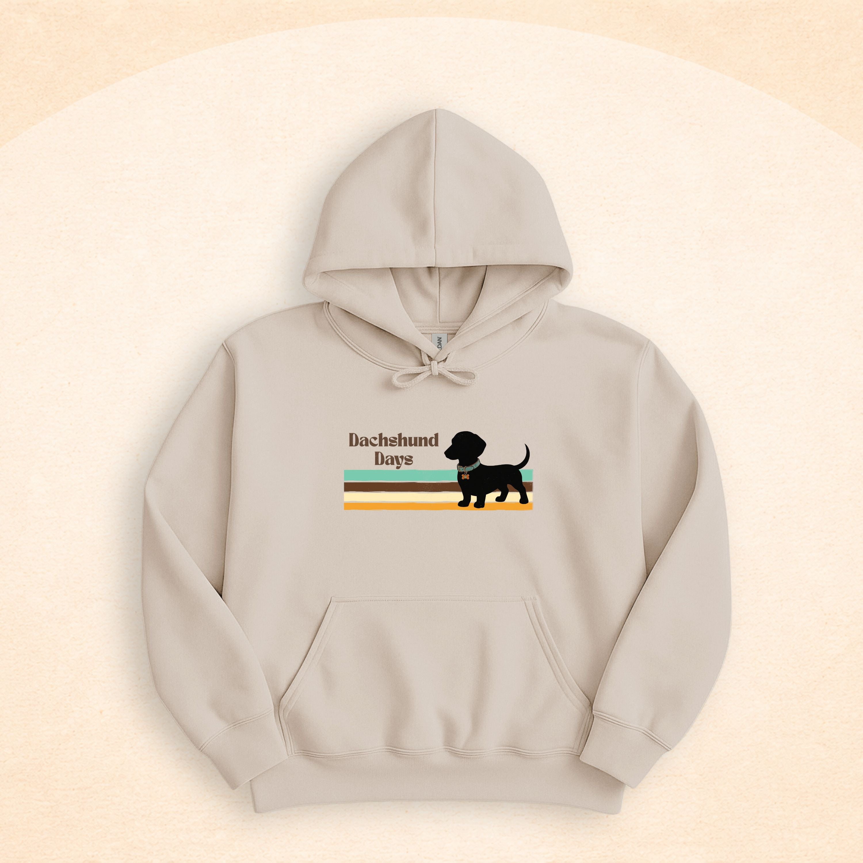 Retro Dachshund Dog Lover Hoodie
