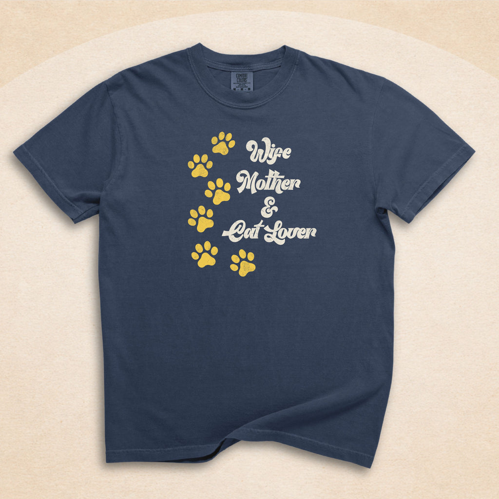 Wife, Mother & Cat Lover T-Shirt