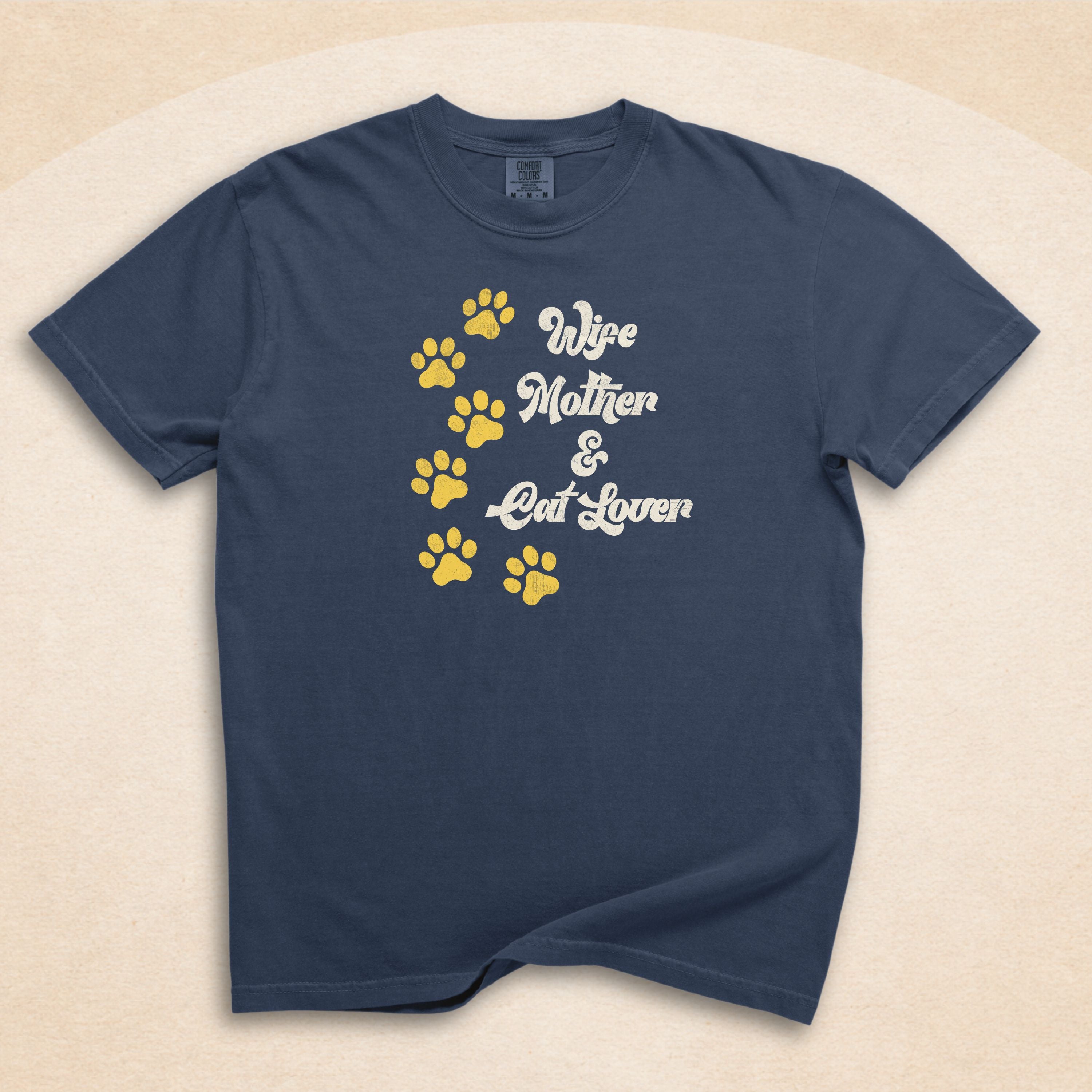 Wife, Mother & Cat Lover T-Shirt